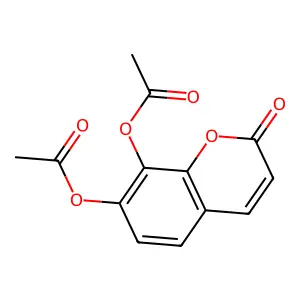 Daphnetin diacetate structure