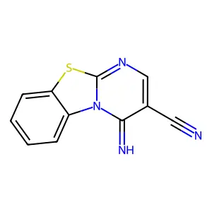 4-Iminopyrimido[2,1-b][1,3]benzothiazole-3-carbonitrile structure