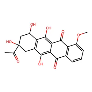 (+)-Daunomycinone structure