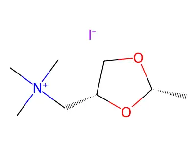 1-(1,3-Dioxolan-2-yl)ethyl-trimethylazanium structure