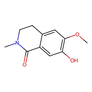 3,4-Dihydro-7-hydroxy-6-methoxy-2-methyl-1(2H)-isoquinolinone structure