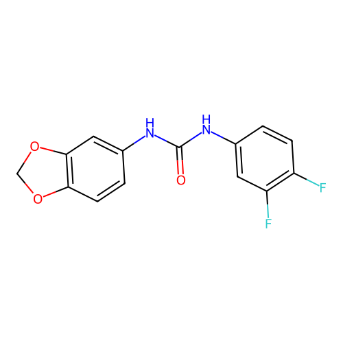 1-(1,3-Benzodioxol-5-yl)-3-(3,4-difluorophenyl)urea structure