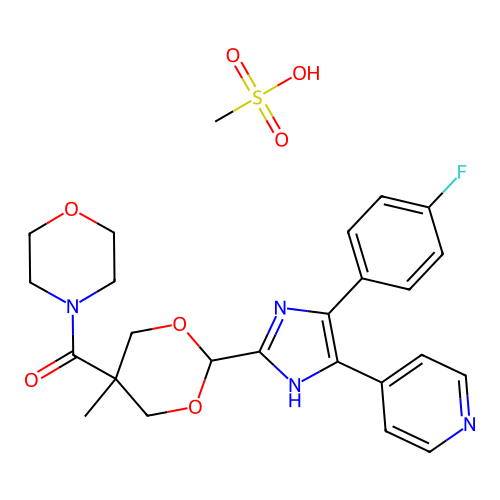 RPR-200765A Mesylayte structure