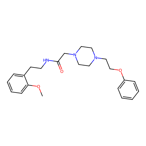 N-[2-(2-methoxyphenyl)ethyl]-2-[4-(2-phenoxyethyl)piperazin-1-yl]acetamide structure