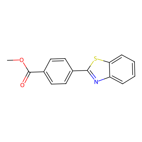 4-Benzothiazol-2-yl-benzoic acid methyl ester structure