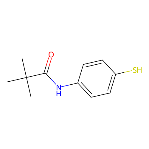 Propionanilide, 4'-mercapto-2,2-dimethyl structure
