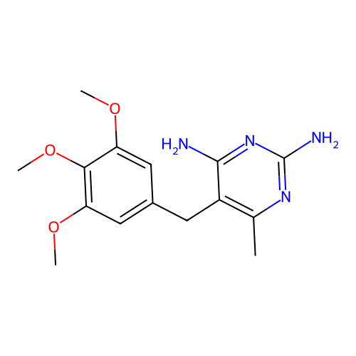 6-Methyl-5-[(3,4,5-trimethoxyphenyl)methyl]pyrimidine-2,4-diamine structure