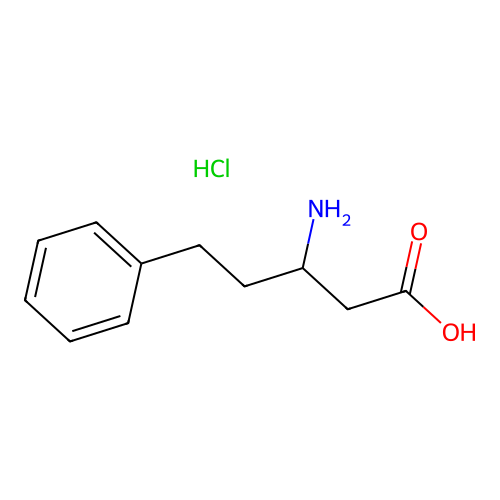 3-Amino-5-phenylpentanoic acid hydrochloride structure