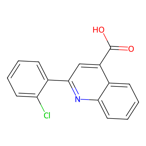 2-(2-氯苯基)喹啉-4-甲酸 structure