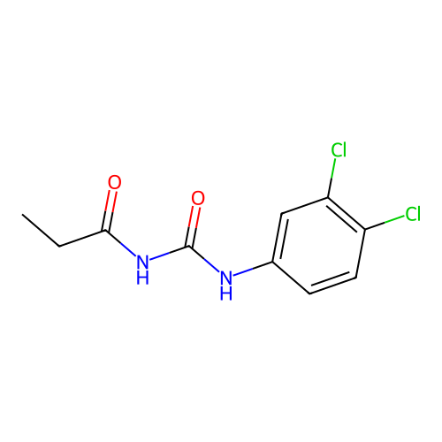 N-(3,4-dichlorophenyl)-N'-propionylurea structure