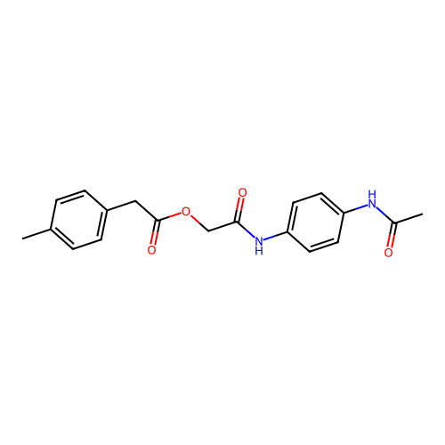 [2-(4-Acetamidoanilino)-2-oxoethyl] 2-(4-methylphenyl)acetate structure