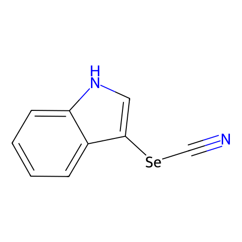 3-selenocyanato-1H-indole structure