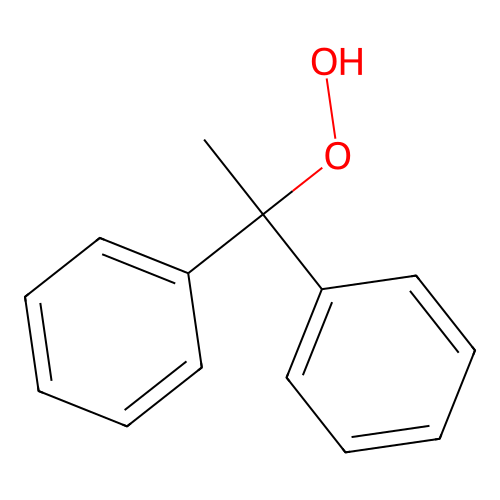 Hydroperoxide, 1,1-diphenylethyl- structure