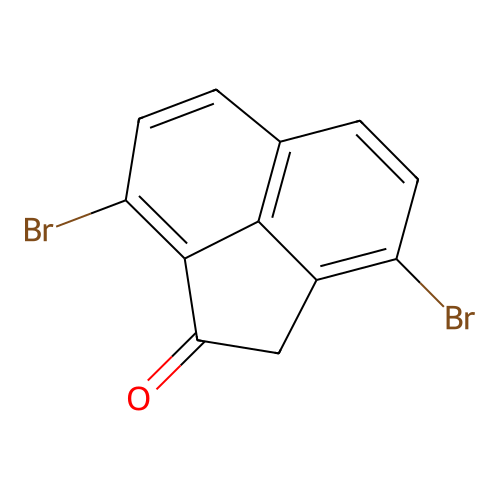 Acenaphthenone, 3,8-dibromo- structure