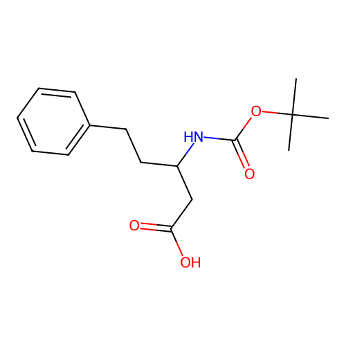 3-tert-Butoxycarbonylamino-5-phenyl-pentanoic acid structure