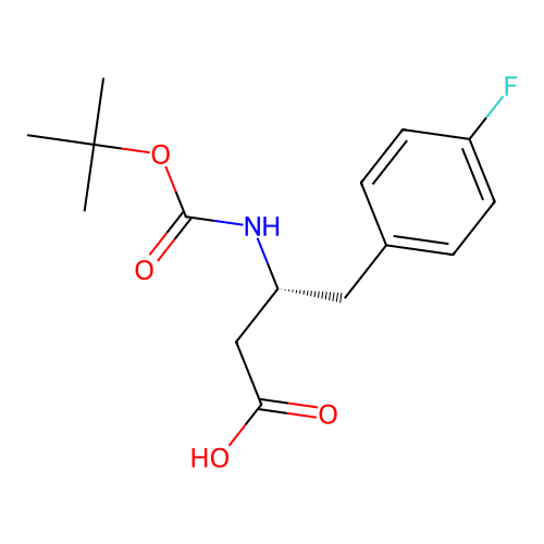 (3R)-3-{[(tert-butoxy)carbonyl]amino}-4-(4-fluorophenyl)butanoic acid structure