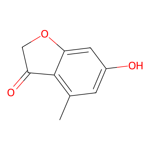 6-Hydroxy-4-methyl-2,3-dihydro-1-benzofuran-3-one structure