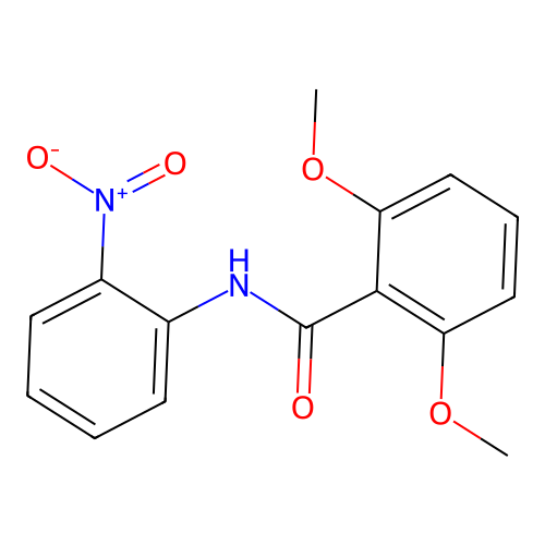 2,6-dimethoxy-N-(2-nitrophenyl)benzamide structure