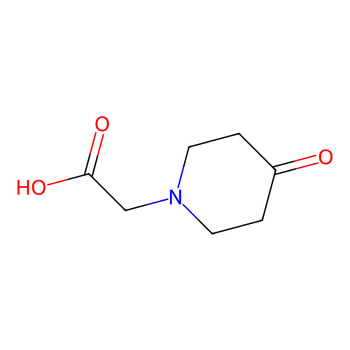 2-(4-Oxopiperidin-1-yl)acetic acid structure