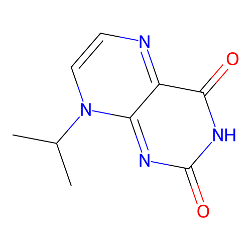 Lumazine, 8-isopropyl- structure