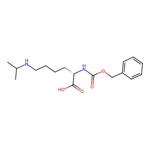 (S)-2-(((Benzyloxy)carbonyl)amino)-6-(isopropylamino)hexanoic acid structure