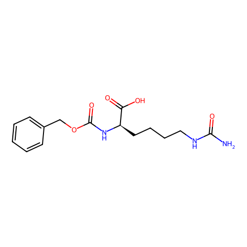 (R)-2-(((Benzyloxy)carbonyl)amino)-6-ureidohexanoic acid structure