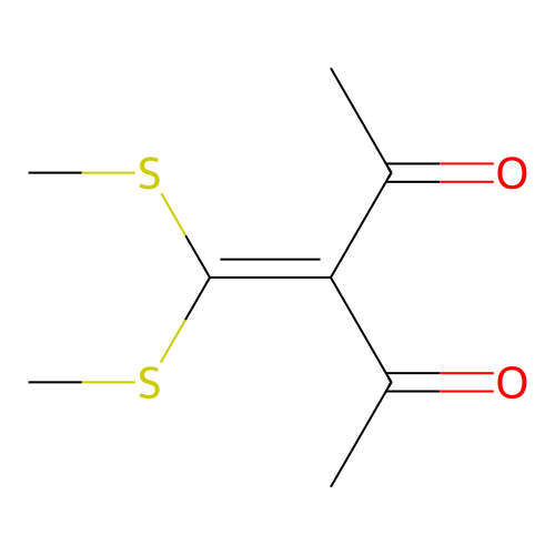 3-[Bis(methylsulfanyl)methylidene]pentane-2,4-dione structure