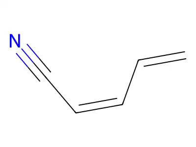 cis-2,4-Pentadienenitrile structure