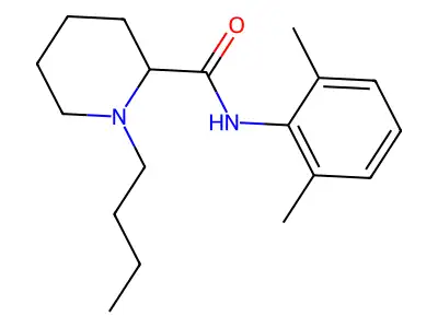 布比卡因 structure