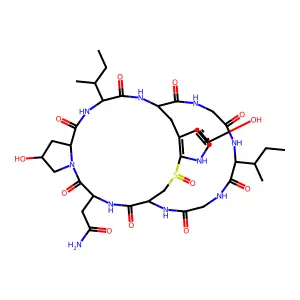 鹅膏无毒环肽 structure