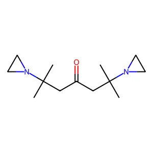 2,6-Bis(1-aziridinyl)-2,6-dimethyl-4-heptanone structure