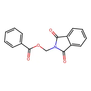 (1,3-dioxo-1,3-dihydro-2H-isoindol-2-yl)methyl benzoate structure