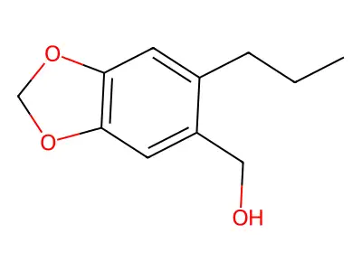 (6-Propyl-2H-1,3-benzodioxol-5-yl)methanol structure
