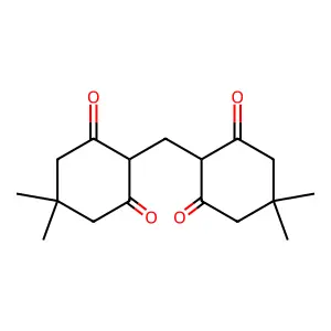 2-[(4,4-Dimethyl-2,6-dioxocyclohexyl)methyl]-5,5-dimethylcyclohexane-1,3-dione structure