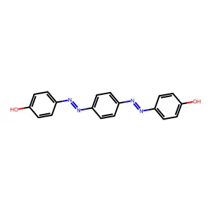 Phenol, 4,4'-(1,4-phenylenebis(2,1-diazenediyl))bis- structure