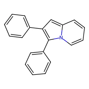 Indolizine, 2,3-diphenyl- structure