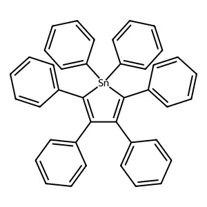 1H-Stannole, 1,1,2,3,4,5-hexaphenyl- structure