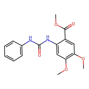 Methyl 4,5-dimethoxy-2-[(phenylcarbamoyl)amino]benzoate structure