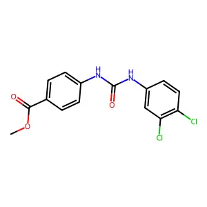 Methyl 4-[(3,4-dichlorophenyl)carbamoylamino]benzoate structure