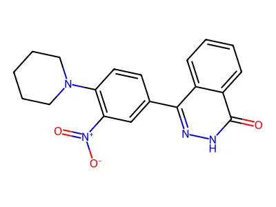 4-[3-Nitro-4-(piperidin-1-yl)phenyl]-1,2-dihydrophthalazin-1-one structure