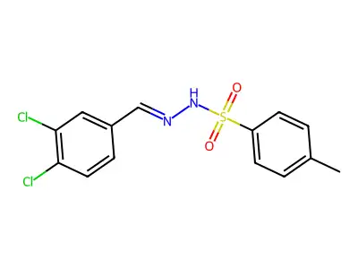 N-[(3,4-dichlorophenyl)methylideneamino]-4-methylbenzenesulfonamide structure