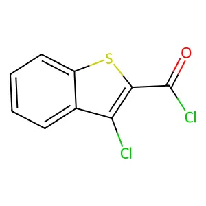 3-Chlorobenzo(b)thiophene-2-carbonyl chloride structure