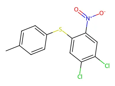 1,2-Dichloro-4-[(4-methylphenyl)thio]-5-nitrobenzene structure