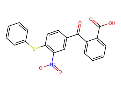 2-(3-Nitro-4-phenylsulfanylbenzoyl)benzoic acid structure