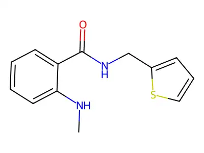 2-(Methylamino)-N-(2-thienylmethyl)benzamide structure