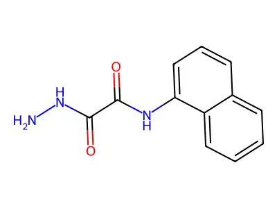2-hydrazinyl-N-(naphthalen-1-yl)-2-oxoacetamide structure