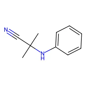 2-Anilino-2-methylpropiononitrile structure