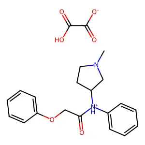 Acetanilide, N-(1-methyl-3-pyrrolidinyl)-2-phenoxy-, oxalate (1:1) structure
