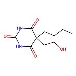 5-Butyl-5-(2-hydroxyethyl)pyrimidine-2,4,6(1h,3h,5h)-trione structure