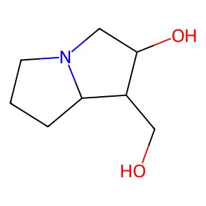 1-(Hydroxymethyl)hexahydro-1h-pyrrolizin-2-ol structure